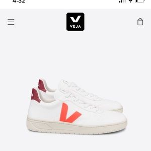 VEJA V-10 CWL WHITE ORANGE FLUO MARSALA SIZE 9